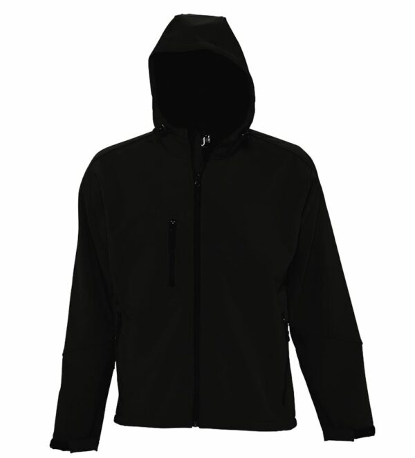 46602-Veste Softshell à capuche - 94% polyester - 6% élasthanne
