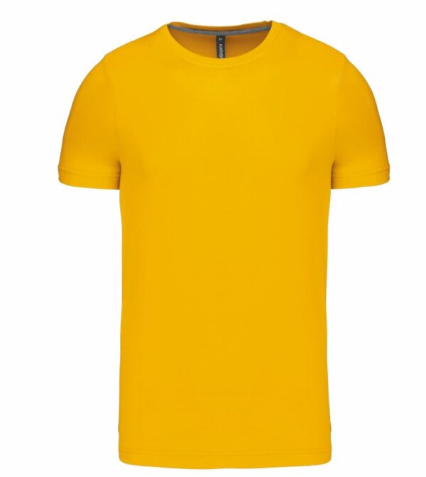 K356-J-T-shirt col rond - 100% coton - coloris jaune - 180g/m²