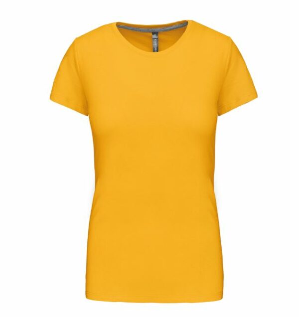 K380-J-T-shirt col rond - 100% coton - coloris jaune - 180g/m²