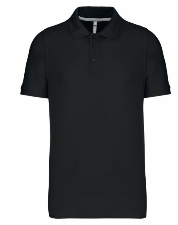 K241  Polo manches courtes - coton - 220g - coloris noir