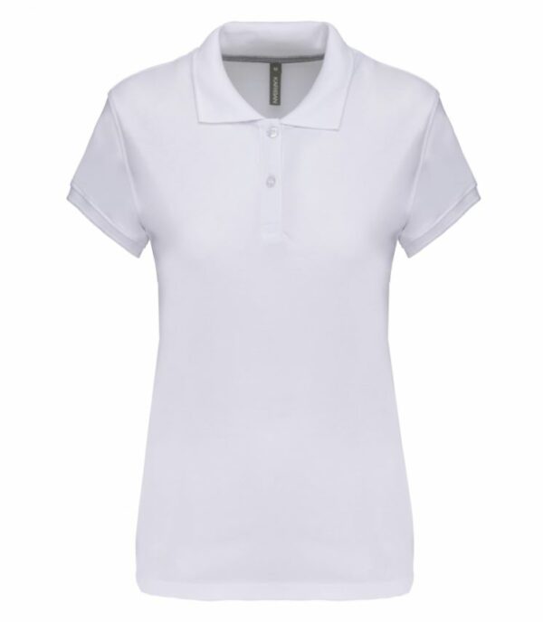 K242-B  Polo manches courtes - coton - 220g - coloris blanc