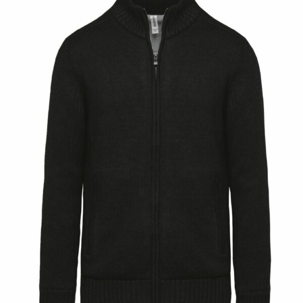 WK959  Cardigan doublé polaire - 50% coton - 50% acrylique