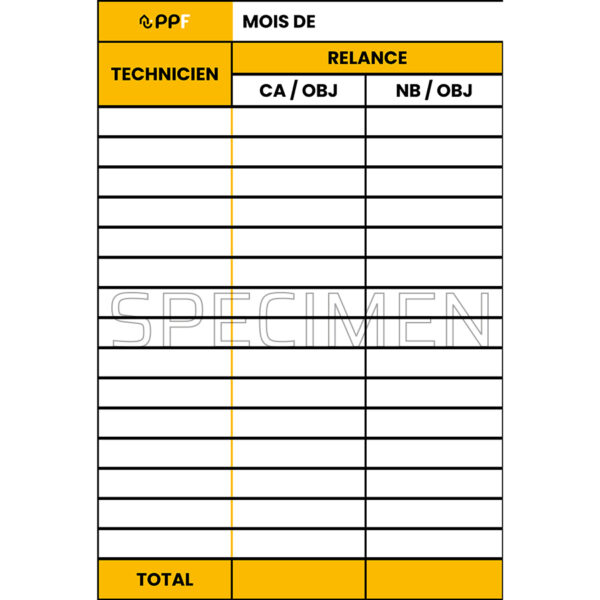 Tableau de relance 15 techniciens – Image 2