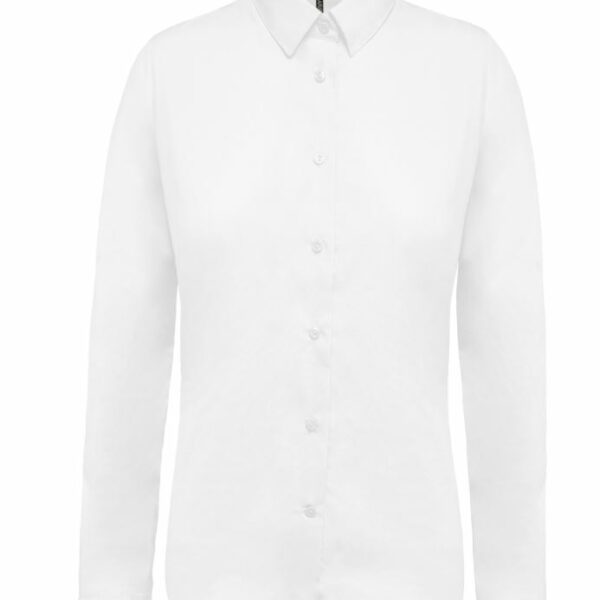 K510-B  Chemise manches longues popeline - Femme
