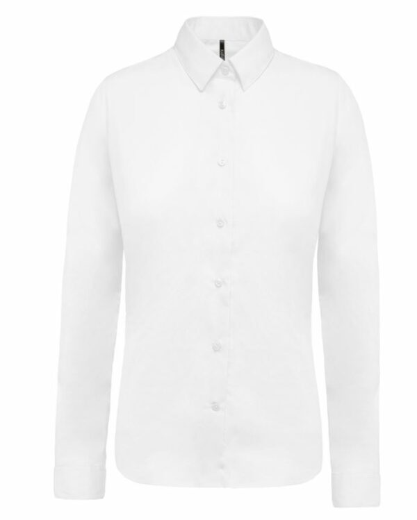 K510-B  Chemise manches longues popeline - Femme