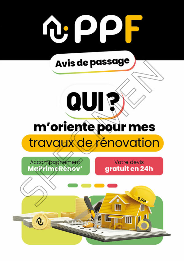 Flyer « Avis de passage » – Image 2