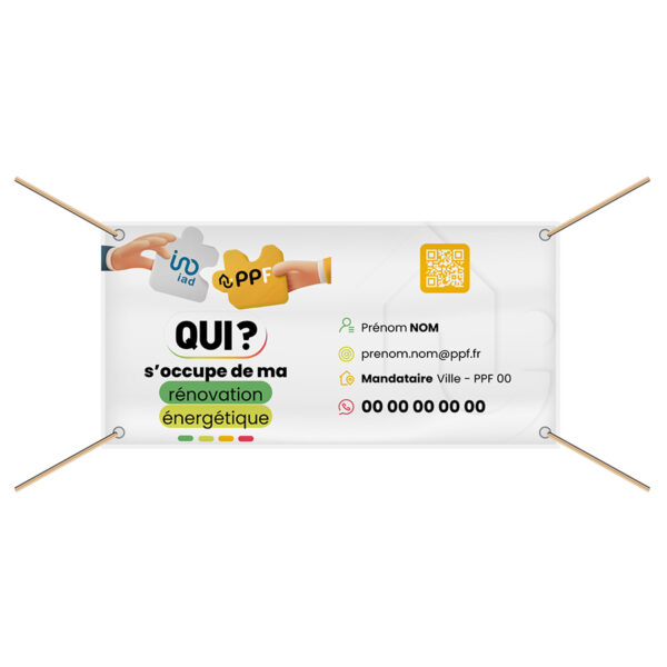 Bâche personnalisable Mandataire PPF/ IAD