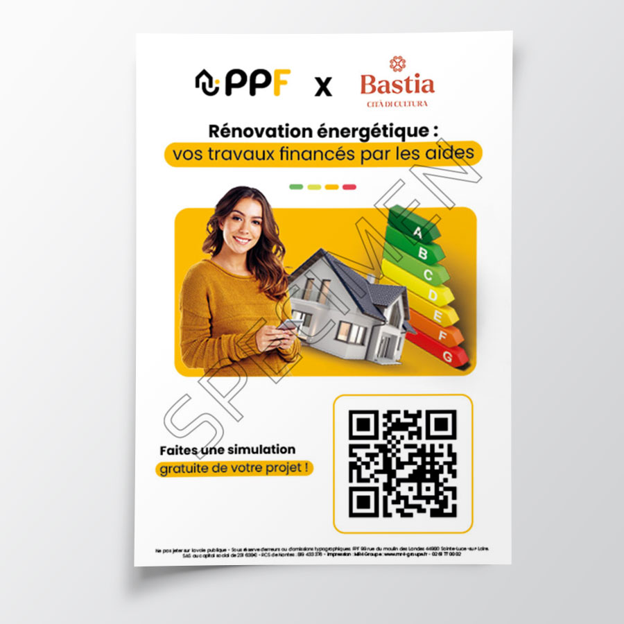 Affiche PPF - Rénovation énergétique : vos travaux financés par les aides