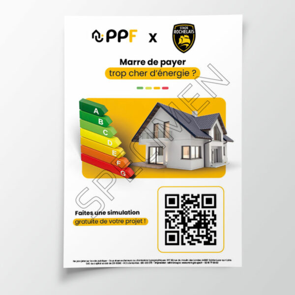 Affiche PPF - Marre de payer trop cher d'énergie ?